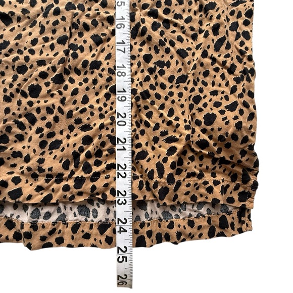 Gap‎ Cheetah Print V-Neck Rayon Long Sleeve Blouse XXL - Picture 9 of 9